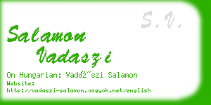 salamon vadaszi business card